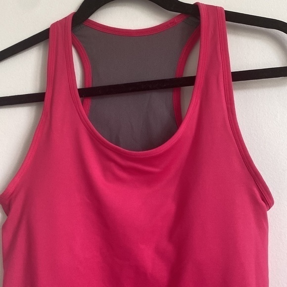 Nike Women Dri Fit Racerback Workout Tank Top • Hot Barbie Pink • M Medium - Picture 2 of 11